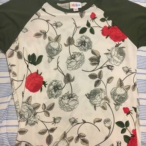 Flower Baseball Tee